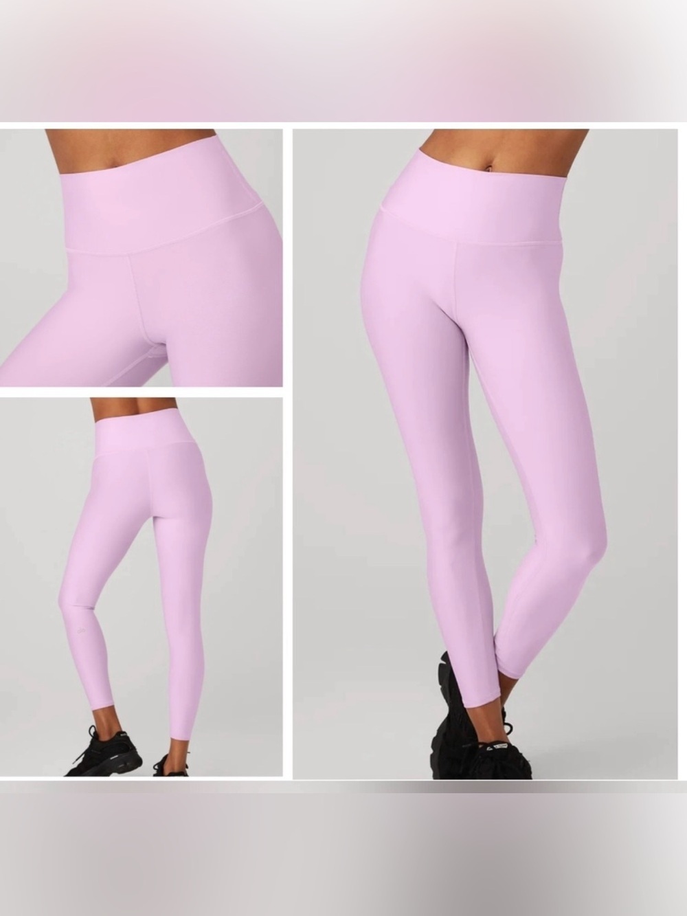 Alo Yoga 7/8 High-Waist Airlift Legging in Sugarplum Pink (Size XS)